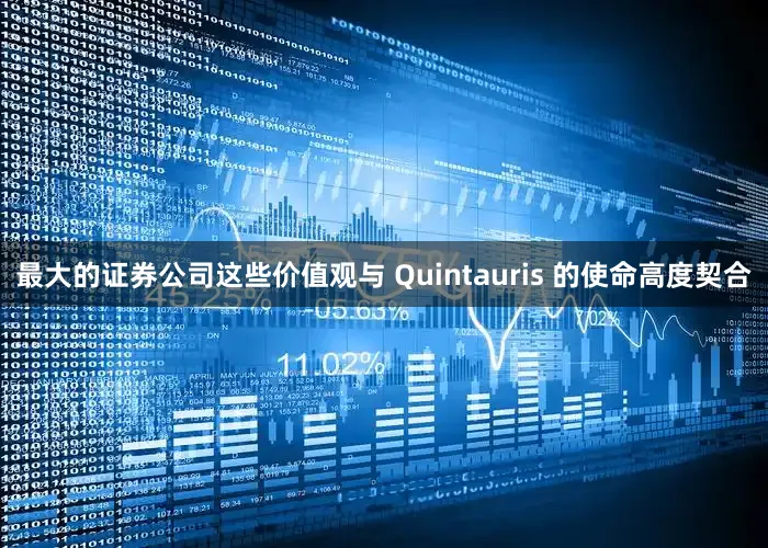 最大的证券公司这些价值观与 Quintauris 的使命高度契合